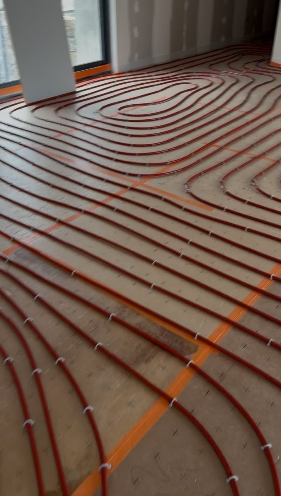 Pose d’un plancher chauffant hydraulique